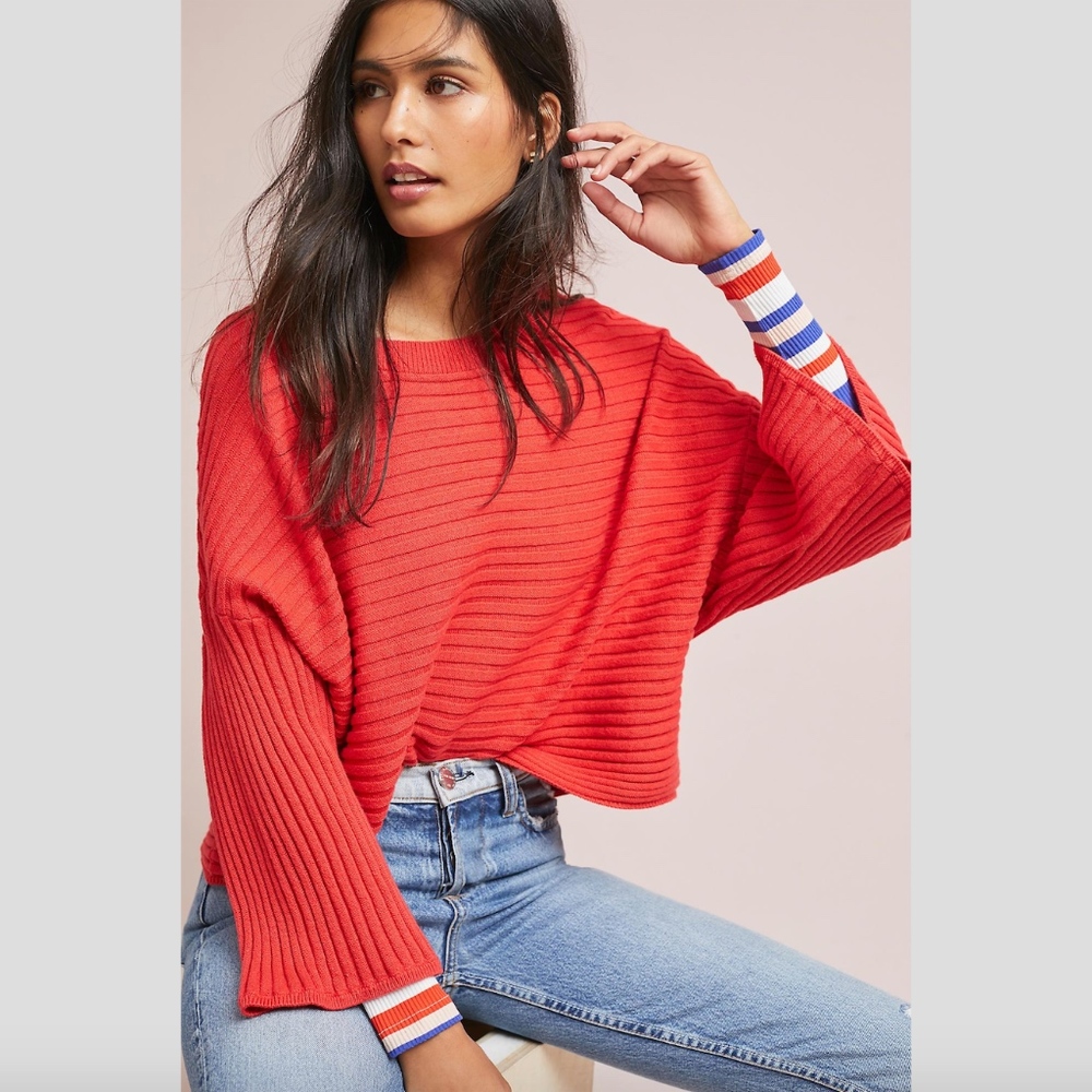 Anthropologie Jackie Ribbed Pullover